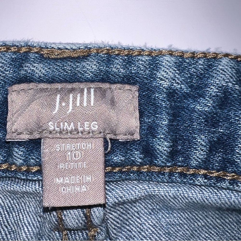 J. Jill Slim Leg Stretch Jeans | Size 10 | Medium Wash